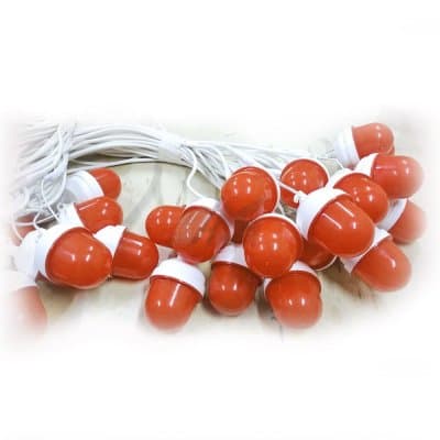 Сигнальная гирлянда из фонарей ФС-12 шаг 2 м, длина 50 м